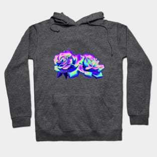 Dark Holographic Roses Hoodie